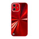 For iPhone 11 CD Texture TPU + Tempered Glass Phone Case (Red) - 1