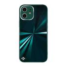 For iPhone 11 CD Texture TPU + Tempered Glass Phone Case (Green) - 1
