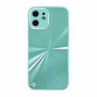 For iPhone 11 CD Texture TPU + Tempered Glass Phone Case (Cyan-blue) - 1