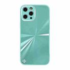 For iPhone 11 Pro Max CD Texture TPU + Tempered Glass Phone Case (Cyan-blue) - 1