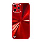 For iPhone 12 Pro CD Texture TPU + Tempered Glass Phone Case(Red) - 1