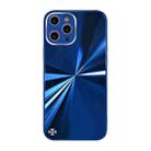 For iPhone 12 Pro CD Texture TPU + Tempered Glass Phone Case(Blue) - 1