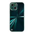 For iPhone 13 CD Texture TPU + Tempered Glass Phone Case(Green) - 1