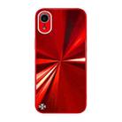 CD Texture TPU + Tempered Glass Phone Case For iPhone XR(Red) - 1