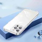 Diamond Glitter Powder Lens Protector Glass Phone Case For iPhone 13 Pro Max(Transparent) - 1