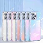 Diamond Glitter Powder Lens Protector Glass Phone Case For iPhone 12(Gradient Pink Blue) - 2