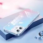 Diamond Glitter Powder Lens Protector Glass Phone Case For iPhone 12(Gradient Blue Pink) - 1