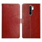 For Xiaomi Redmi 9 Y Stitching Horizontal Flip Leather Phone Case(Brown) - 1