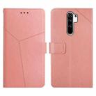 For Xiaomi Redmi 9 Y Stitching Horizontal Flip Leather Phone Case(Rose Gold) - 1