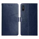 For Xiaomi Redmi 9A Y Stitching Horizontal Flip Leather Phone Case(Blue) - 1