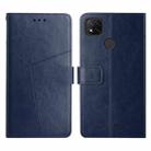 For Xiaomi Redmi 9C Y Stitching Horizontal Flip Leather Phone Case(Blue) - 1