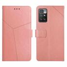 For Xiaomi Redmi 10 5G / Note 11E Y Stitching Horizontal Flip Leather Phone Case(Rose Gold) - 1