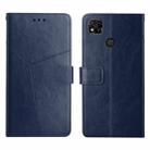 For Xiaomi Redmi 10A Y Stitching Horizontal Flip Leather Phone Case(Blue) - 1