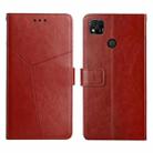 For Xiaomi Redmi 10A Y Stitching Horizontal Flip Leather Phone Case(Brown) - 1