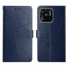 For Xiaomi Redmi 10C Y Stitching Horizontal Flip Leather Phone Case(Blue) - 1