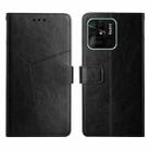 For Xiaomi Redmi 10C Y Stitching Horizontal Flip Leather Phone Case(Black) - 1