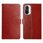 For Xiaomi Redmi K40 / K40 Pro Y Stitching Horizontal Flip Leather Phone Case(Brown) - 1