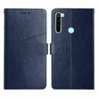 For Xiaomi Redmi Note 8 Y Stitching Horizontal Flip Leather Phone Case(Blue) - 1