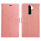 For Xiaomi Redmi Note 8 Pro Y Stitching Horizontal Flip Leather Phone Case(Rose Gold) - 1