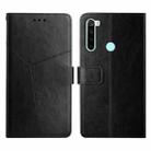 For Xiaomi Redmi Note 8T Y Stitching Horizontal Flip Leather Phone Case(Black) - 1