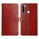 For Xiaomi Redmi Note 8T Y Stitching Horizontal Flip Leather Phone Case(Brown) - 1