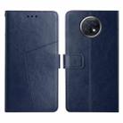 For Xiaomi Redmi Note 9 5G / Note 9T 5G Y Stitching Horizontal Flip Leather Phone Case(Blue) - 1
