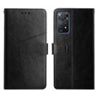 For Xiaomi Redmi Note 11 Pro Global Y Stitching Horizontal Flip Leather Phone Case(Black) - 1