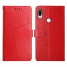 For Xiaomi Redmi Note 7 / Note 7 Pro Y Stitching Horizontal Flip Leather Phone Case(Red) - 1