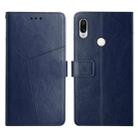 For Xiaomi Redmi Note 7 / Note 7 Pro Y Stitching Horizontal Flip Leather Phone Case(Blue) - 1