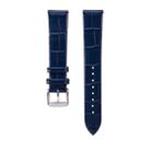 For Huawei B5 Bamboo Leather Watch Band(Blue) - 1