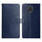 For Xiaomi Redmi Note 9 Pro 4G Y Stitching Horizontal Flip Leather Phone Case(Blue) - 1