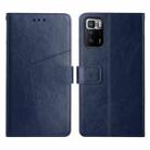 For Xiaomi Redmi Note 10 Pro 5G / Poco X3 GT Y Stitching Horizontal Flip Leather Phone Case(Blue) - 1