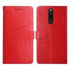 For Xiaomi Redmi 8 / 8A Y Stitching Horizontal Flip Leather Phone Case(Red) - 1