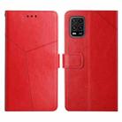 For Xiaomi Mi 10 Lite 5G Y Stitching Horizontal Flip Leather Phone Case(Red) - 1