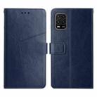 For Xiaomi Mi 10 Lite 5G Y Stitching Horizontal Flip Leather Phone Case(Blue) - 1