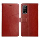 For Xiaomi Mi 10T 5G Y Stitching Horizontal Flip Leather Phone Case(Brown) - 1