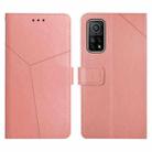 For Xiaomi Mi 10T 5G Y Stitching Horizontal Flip Leather Phone Case(Rose Gold) - 1