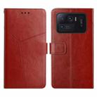 For Xiaomi Mi 11 Ultra Y Stitching Horizontal Flip Leather Phone Case(Brown) - 1