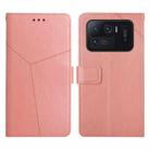 For Xiaomi Mi 11 Ultra Y Stitching Horizontal Flip Leather Phone Case(Rose Gold) - 1