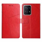 For Xiaomi Mi Mix4 Y Stitching Horizontal Flip Leather Phone Case(Red) - 1