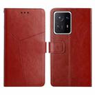 For Xiaomi Mi Mix4 Y Stitching Horizontal Flip Leather Phone Case(Brown) - 1