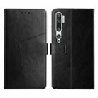 For Xiaomi Mi Note 10 Y Stitching Horizontal Flip Leather Phone Case(Black) - 1