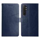 For Xiaomi Mi Note 10 Lite Y Stitching Horizontal Flip Leather Phone Case(Blue) - 1