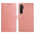 For Xiaomi Mi Note 10 Lite Y Stitching Horizontal Flip Leather Phone Case(Rose Gold) - 1