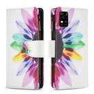 For ZTE Blade  A31 Colored Drawing Pattern Zipper Horizontal Flip Phone Leather Case(Sun Flower) - 1