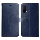 For OnePlus Nord CE 5G Y Stitching Horizontal Flip Leather Phone Case(Blue) - 1