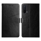 For OnePlus Nord CE 5G Y Stitching Horizontal Flip Leather Phone Case(Black) - 1