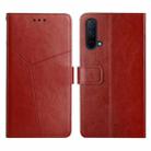 For OnePlus Nord CE 5G Y Stitching Horizontal Flip Leather Phone Case(Brown) - 1