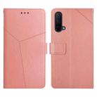For OnePlus Nord CE 5G Y Stitching Horizontal Flip Leather Phone Case(Rose Gold) - 1
