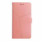 For OnePlus Nord CE 5G Y Stitching Horizontal Flip Leather Phone Case(Rose Gold) - 2